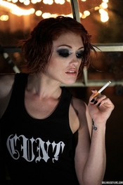 Virgina Mae Smoking Redhead Bitch 12