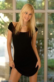 Kristina Wood In A Sexy Black Dress 02