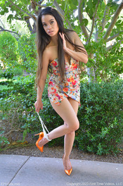 Floral Dress & Heels | Angelina | FTV Girls 11