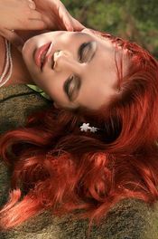 Redhead Ariel In White Lingerie 04