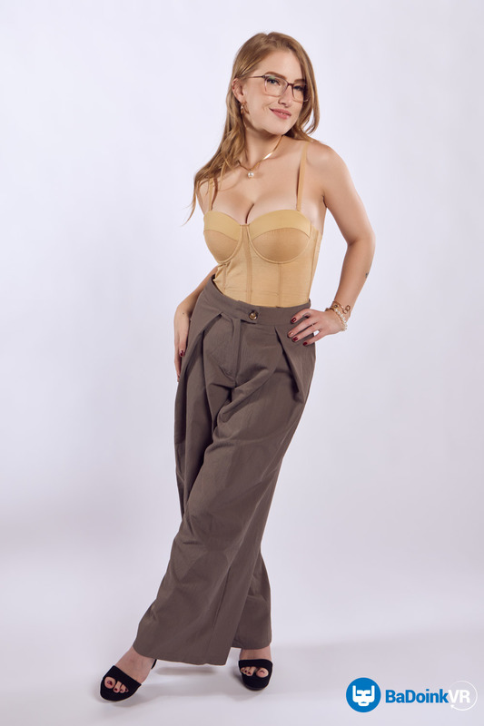 The blonde girl with ample breasts always knows exactly how to behave, but now she couldn't help herself, she threw herself on t 09