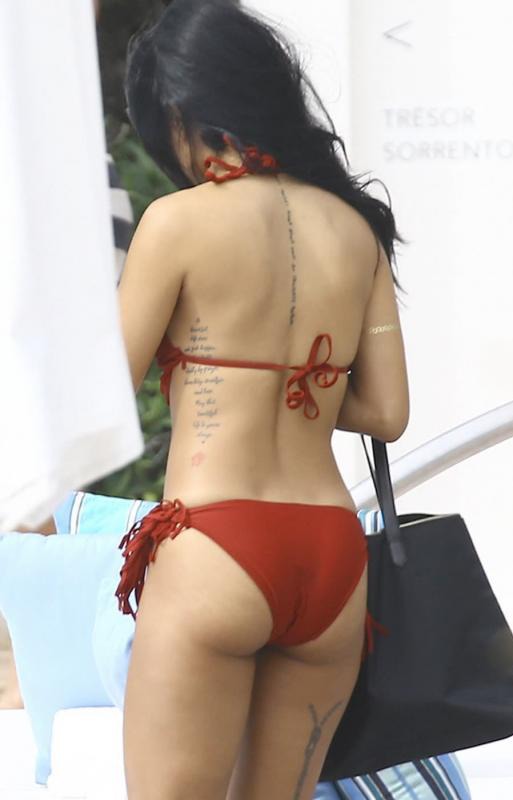 Karrueche Tran Showing Off Tigh Body 09