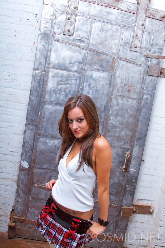 School Girl On The Steps 00