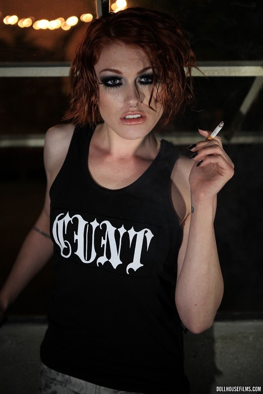 Virgina Mae Smoking Redhead Bitch 02
