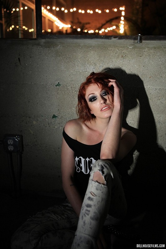 Virgina Mae Smoking Redhead Bitch 06