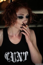 Virgina Mae Smoking Redhead Bitch 03