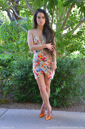 Floral Dress & Heels | Angelina | FTV Girls 04